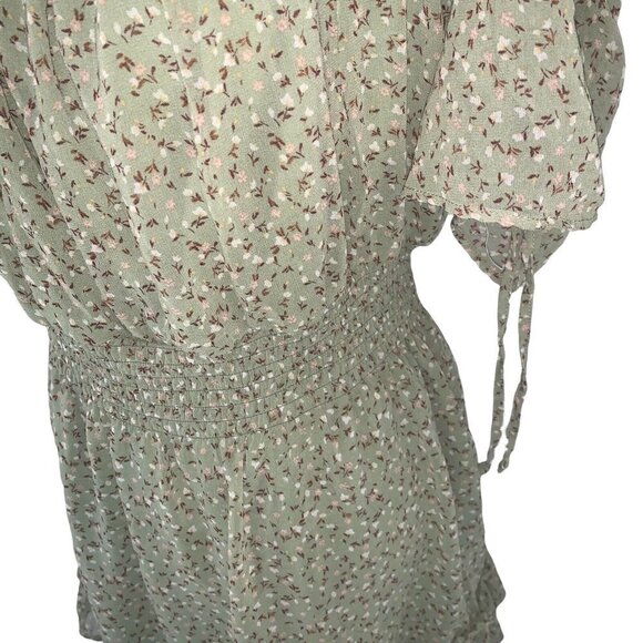 Liberty Love Women's Junior Size XL Mini Dress Fit & Flare Boho Floral Print NWt - Picture 3 of 7